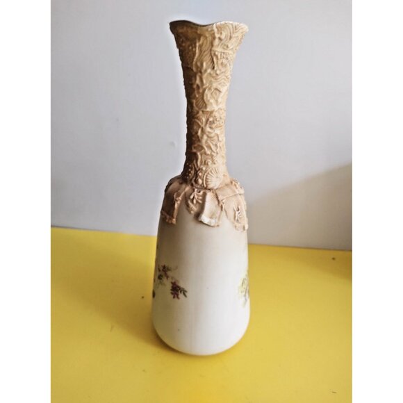 Antique Doulton Burslem England Ornate Raised Motif Pitcher 10 1/2" - 1890-1902 - Picture 6 of 16